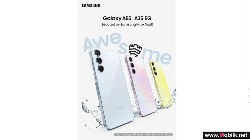 سامسونج تكشف عن Galaxy A55 5G وGalaxy A35 5G المزوّدين بابتكارات متميّزة وأمان مصمم للجميع
