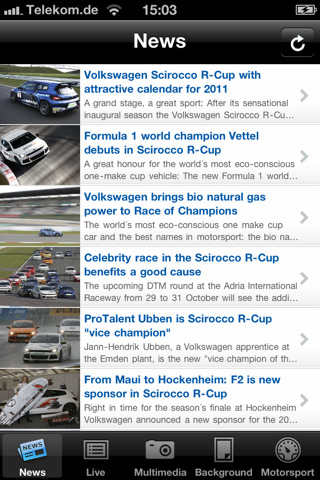 Volkswagen Scirocco R-Cup mobile