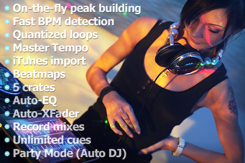 Touch DJ™ Evolution - Visual Mixing, Key Lock, AutoSync
