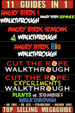 Guide for Cut the Rope & Cut the Rope: Experiments & Angry Birds