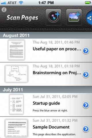 Scan Pages