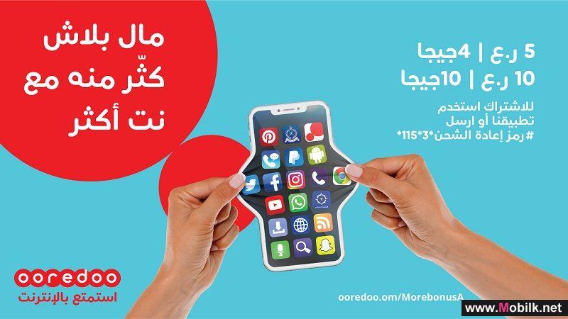 Ooredoo تكافئ عملاء مسبق وتمدد لهم فترة سريان عرض ’إنترنت أكثر‘