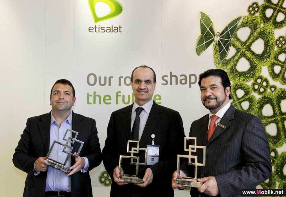 Etisalat crowned with three Top International Prestigious GSMA Awards 