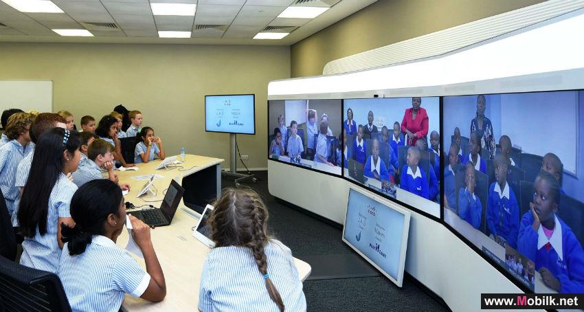 UAE Students Engage Live with their Kenyan Counterparts through Cisco Telepresence