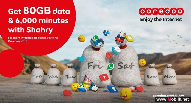 Ooredoo Gives Shahry Customers Double the Data and Minutes on the Weekend