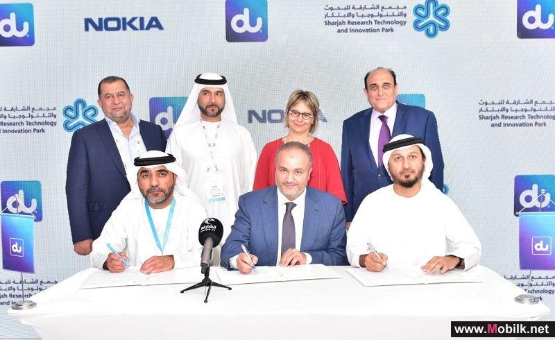 du, Nokia & SRTIP Sign a Strategic teaming Agreement to Bring Sharjah’s Knowledge-Based Economic Future into Fruition