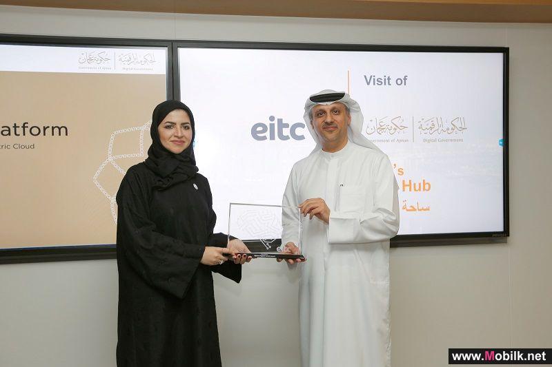 Her Excellency Ohoud Shehail, Director General Ajman Digital Government visits EITC Idea Hub