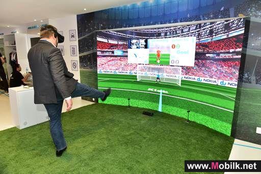 du and Nokia demonstrate new 5G use case with virtual reality football game at GITEX 2018